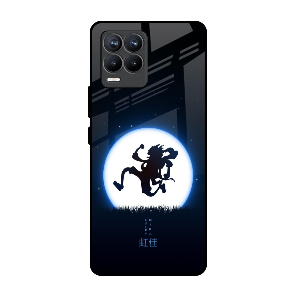 Luffy Nika Realme 8 Pro Glass Back Cover Online