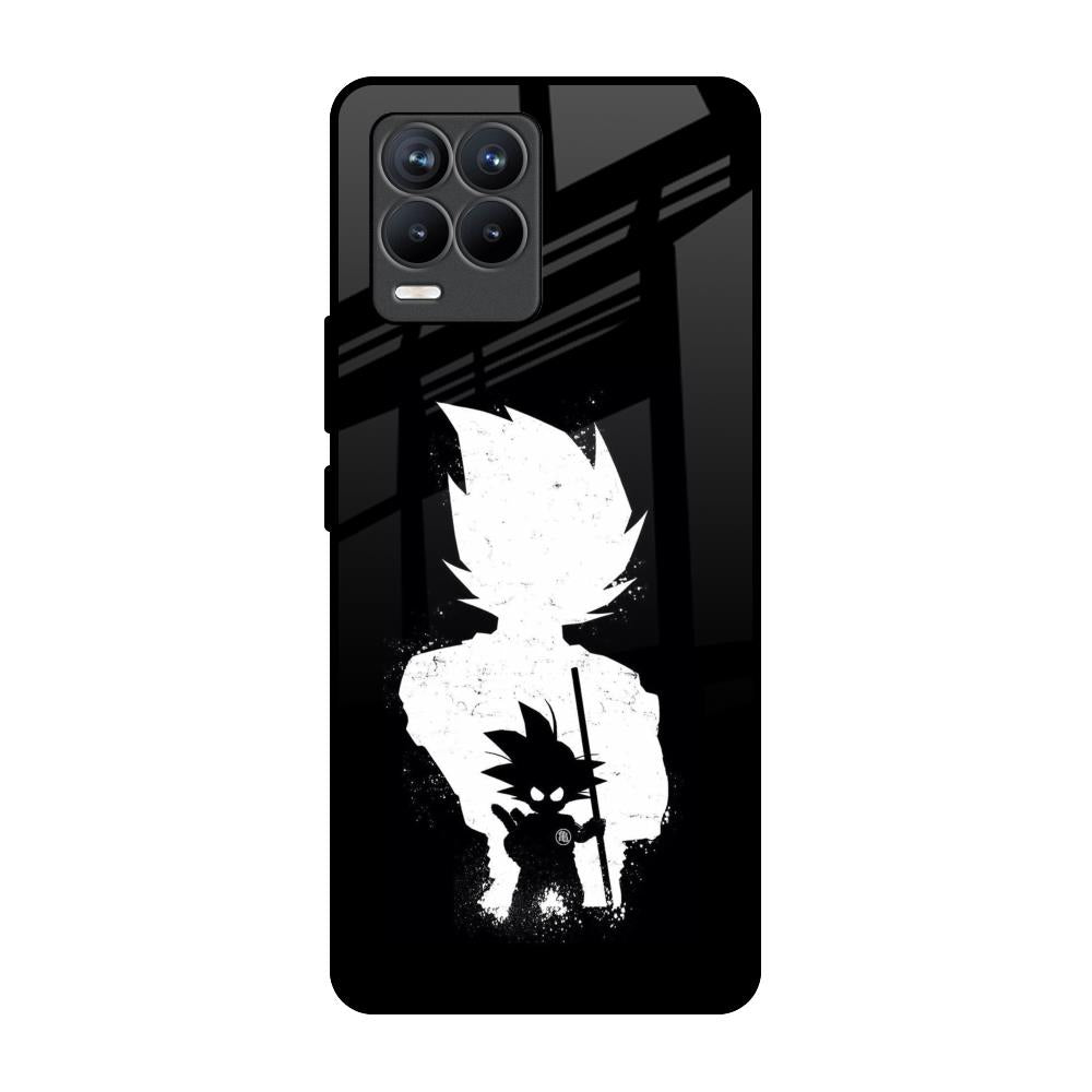 Monochrome Goku Realme 8 Pro Glass Back Cover Online
