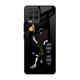 Luffy Line Art Realme 8 Pro Glass Back Cover Online