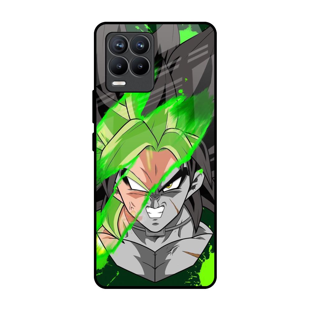 Anime Green Splash Realme 8 Pro Glass Back Cover Online