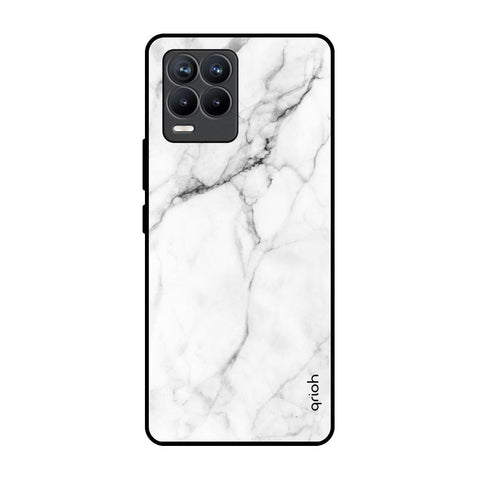 Modern White Marble Realme 8 Pro Glass Back Cover Online