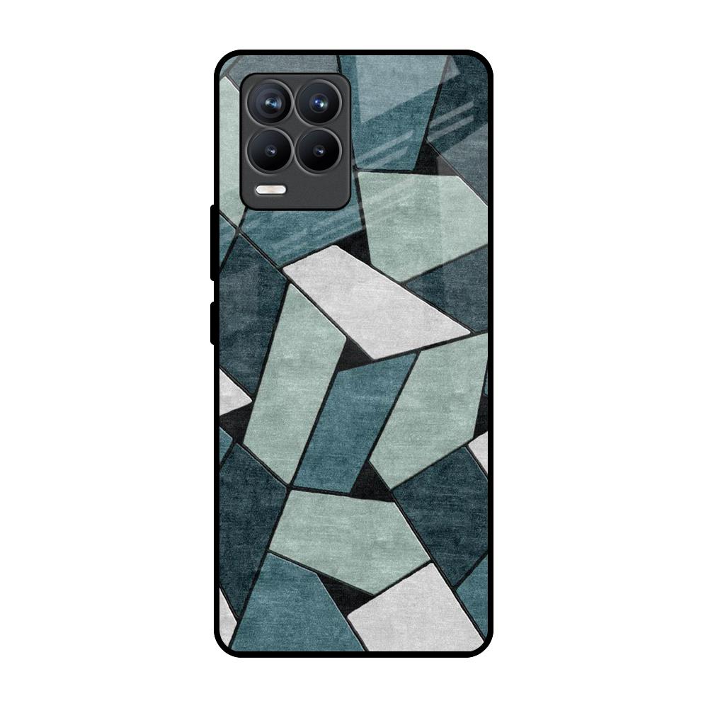 Abstact Tiles Realme 8 Pro Glass Back Cover Online