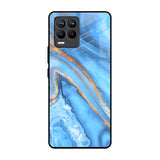 Vibrant Blue Marble Realme 8 Pro Glass Back Cover Online