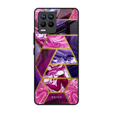 Electroplated Geometric Marble Realme 8 Pro Glass Back Cover Online