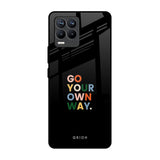 Go Your Own Way Realme 8 Pro Glass Back Cover Online