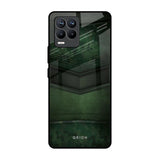 Green Leather Realme 8 Pro Glass Back Cover Online