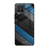Multicolor Wooden Effect Realme 8 Pro Glass Back Cover Online