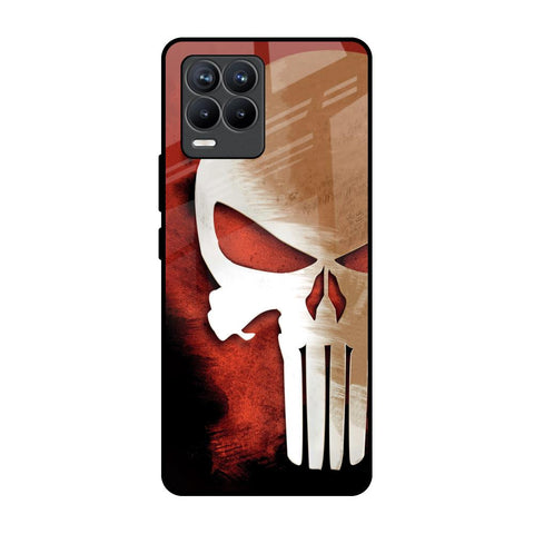 Red Skull Realme 8 Pro Glass Back Cover Online