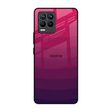 Wavy Pink Pattern Realme 8 Pro Glass Back Cover Online