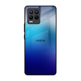 Blue Rhombus Pattern Realme 8 Pro Glass Back Cover Online