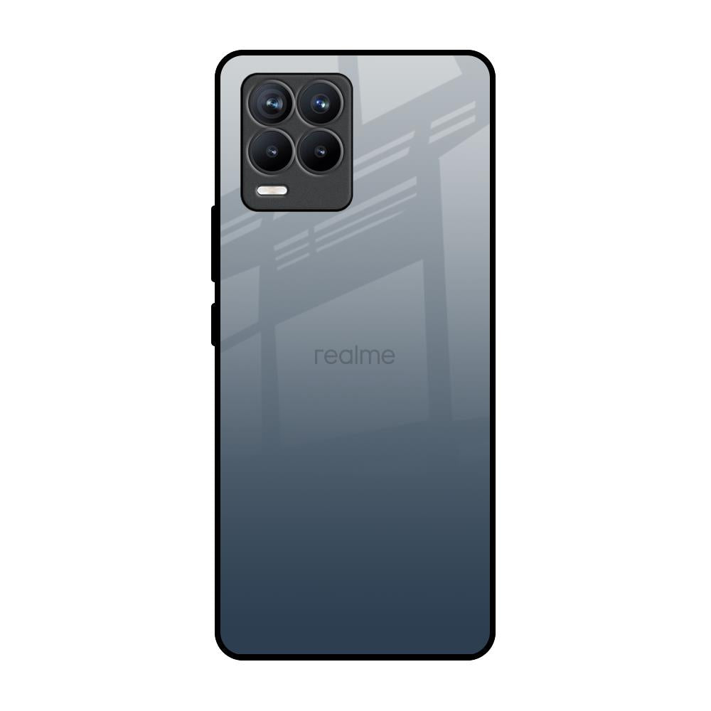 Smokey Grey Color Realme 8 Pro Glass Back Cover Online