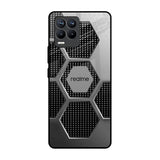 Hexagon Style Realme 8 Pro Glass Back Cover Online