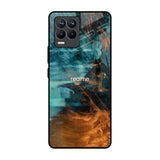 Golden Splash Realme 8 Pro Glass Back Cover Online