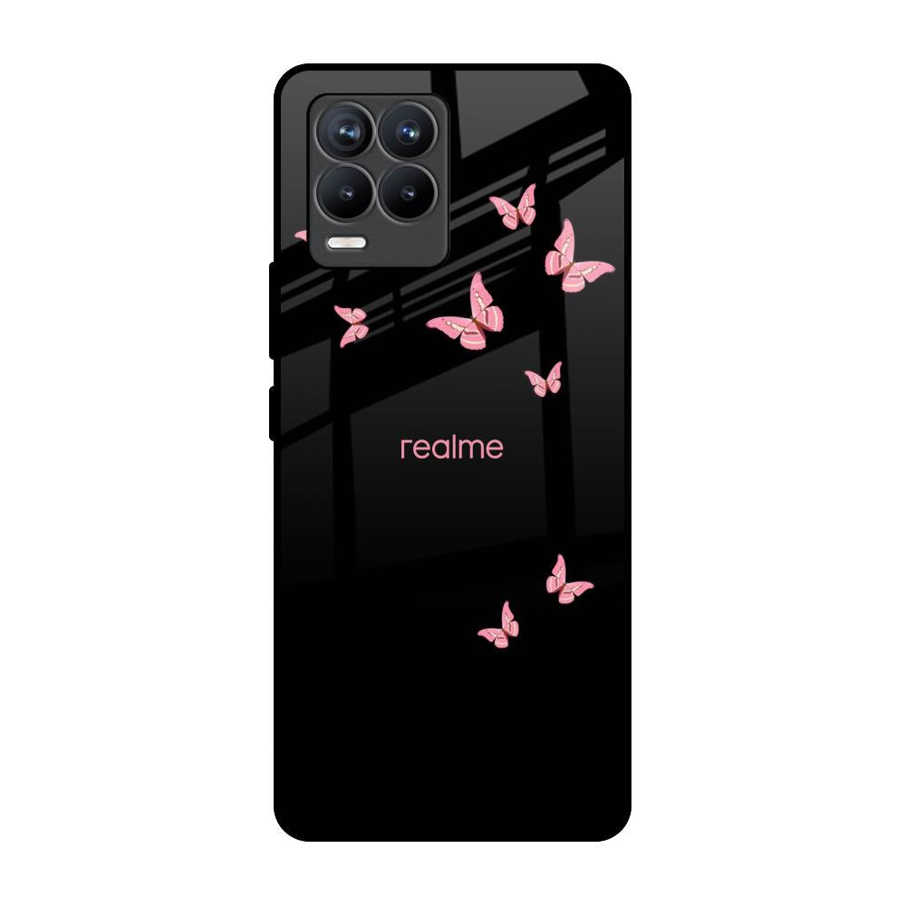 Fly Butterfly Realme 8 Pro Glass Back Cover Online