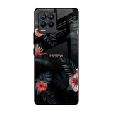 Tropical Art Flower Realme 8 Pro Glass Back Cover Online