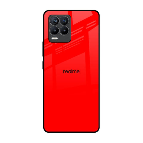 Blood Red Realme 8 Pro Glass Back Cover Online