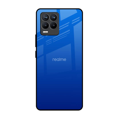 Egyptian Blue Realme 8 Pro Glass Back Cover Online
