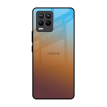 Rich Brown Realme 8 Pro Glass Back Cover Online