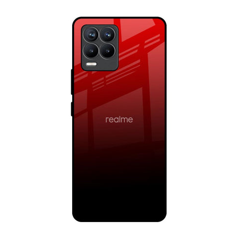 Maroon Faded Realme 8 Pro Glass Back Cover Online