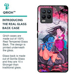 Radha Krishna Art Glass Case for Realme 8 Pro
