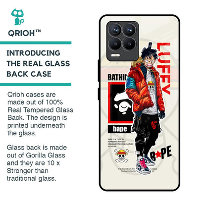 Bape Luffy Glass Case for Realme 8 Pro