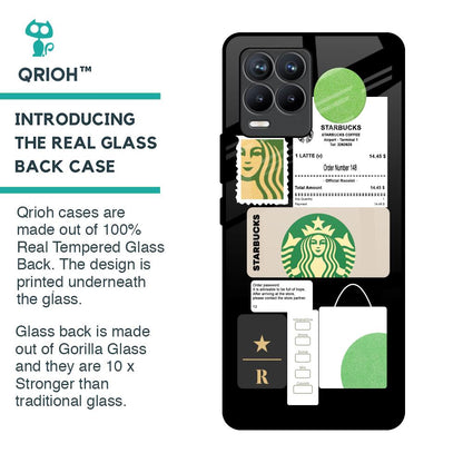 Coffee Latte Glass Case for Realme 8 Pro