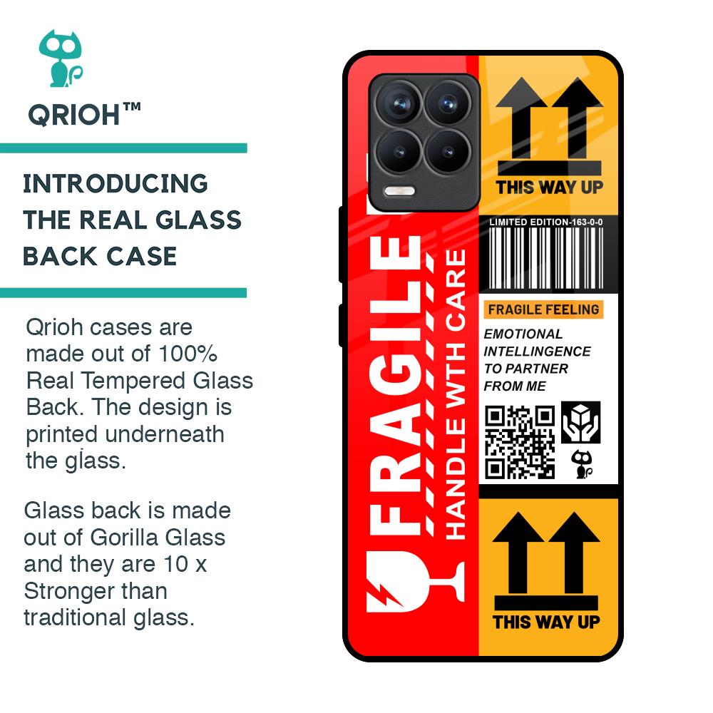 Handle With Care Glass Case for Realme 8 Pro