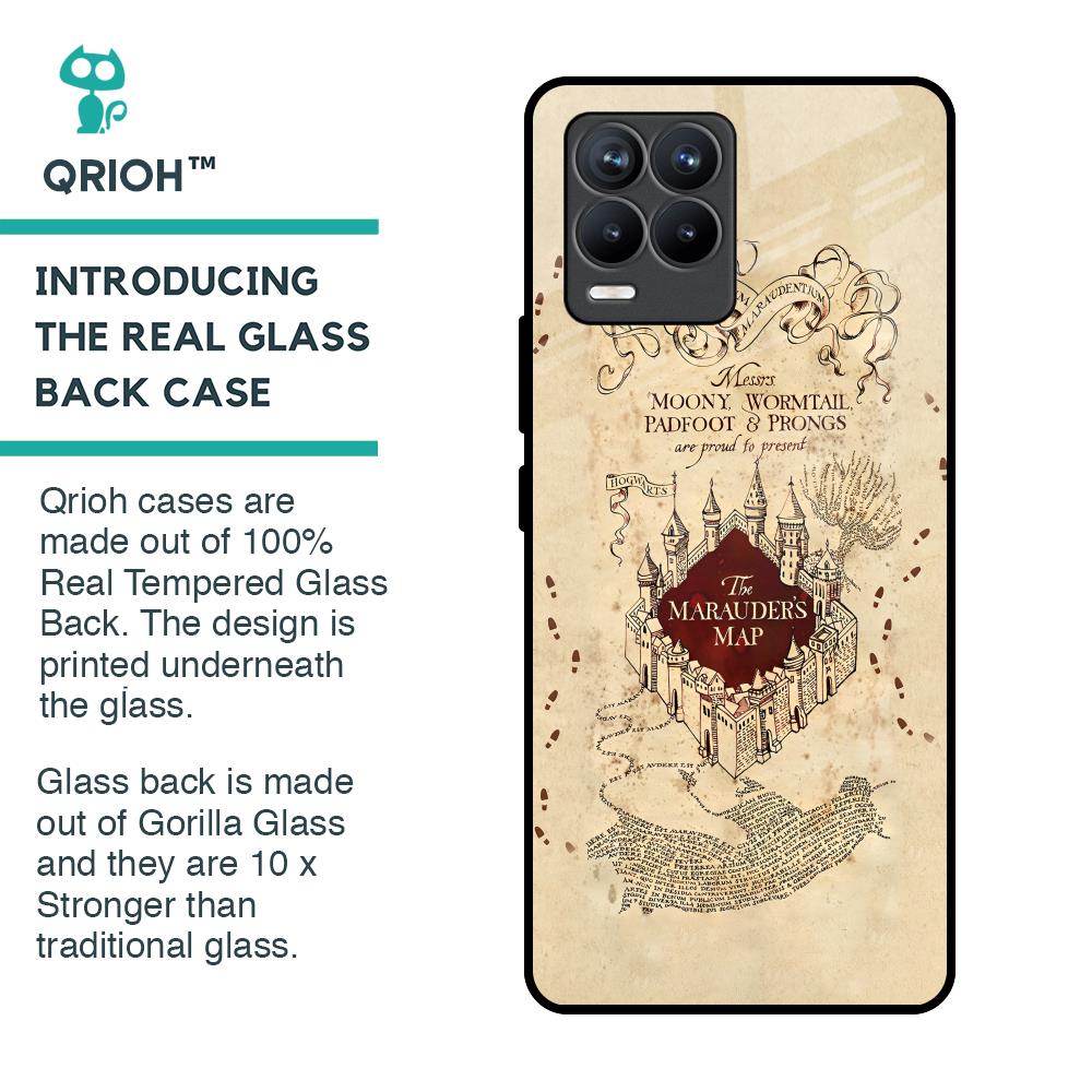 Magical Map Glass Case for Realme 8 Pro