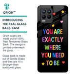 Magical Words Glass Case for Realme 8 Pro