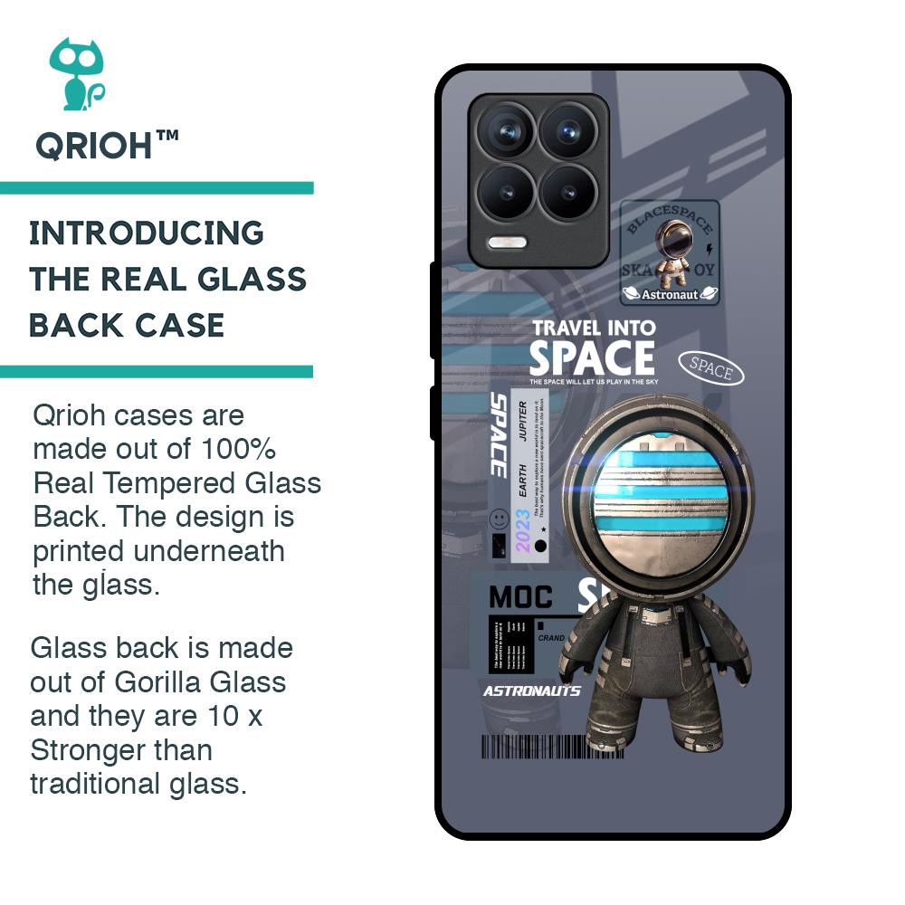 Space Travel Glass Case for Realme 8 Pro