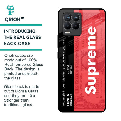 Supreme Ticket Glass Case for Realme 8 Pro