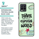 Travel Stamps Glass Case for Realme 8 Pro