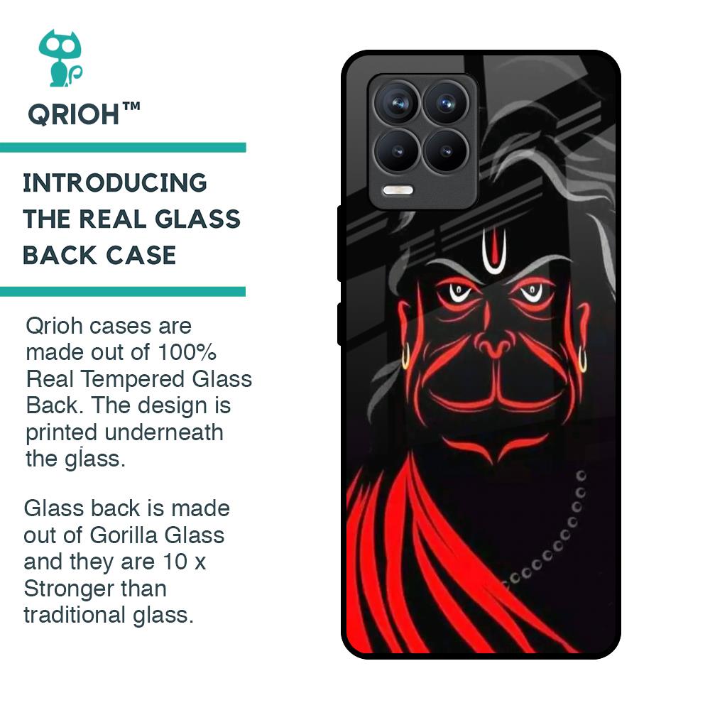 Lord Hanuman Glass Case For Realme 8 Pro