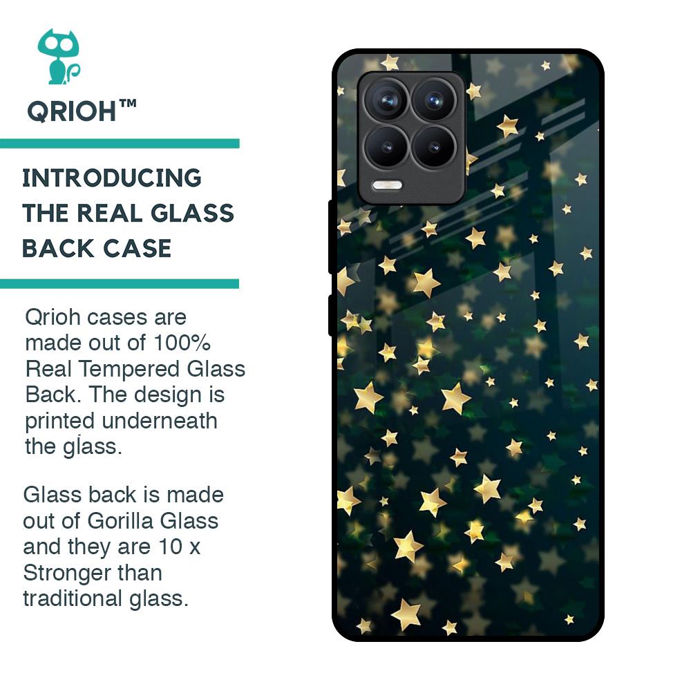 Dazzling Stars Glass Case For Realme 8 Pro