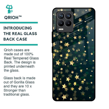 Dazzling Stars Glass Case For Realme 8 Pro