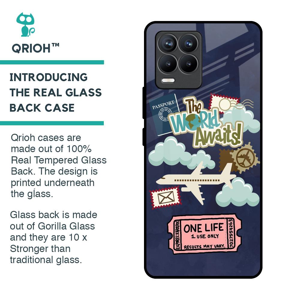 Tour The World Glass Case For Realme 8 Pro
