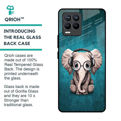 Adorable Baby Elephant Glass Case For Realme 8 Pro