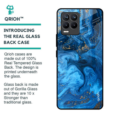 Gold Sprinkle Glass Case for Realme 8 Pro