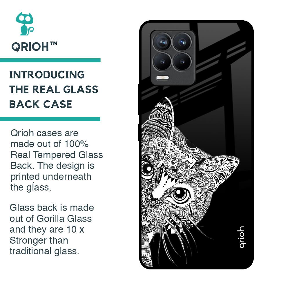 Kitten Mandala Glass Case for Realme 8 Pro