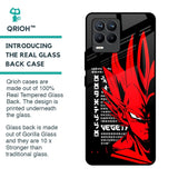 Red Vegeta Glass Case for Realme 8 Pro