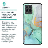 Green Marble Glass Case for Realme 8 Pro