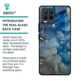 Blue Cool Marble Glass Case for Realme 8 Pro