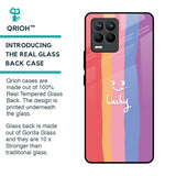 Lucky Abstract Glass Case for Realme 8 Pro