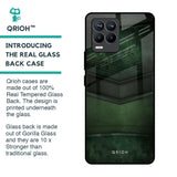 Green Leather Glass Case for Realme 8 Pro