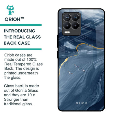 Deep Ocean Marble Glass Case for Realme 8 Pro