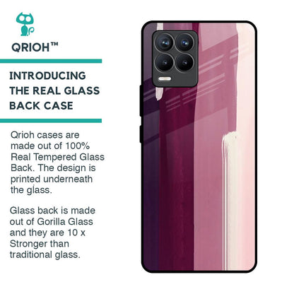 Brush Stroke Art Glass Case for Realme 8 Pro