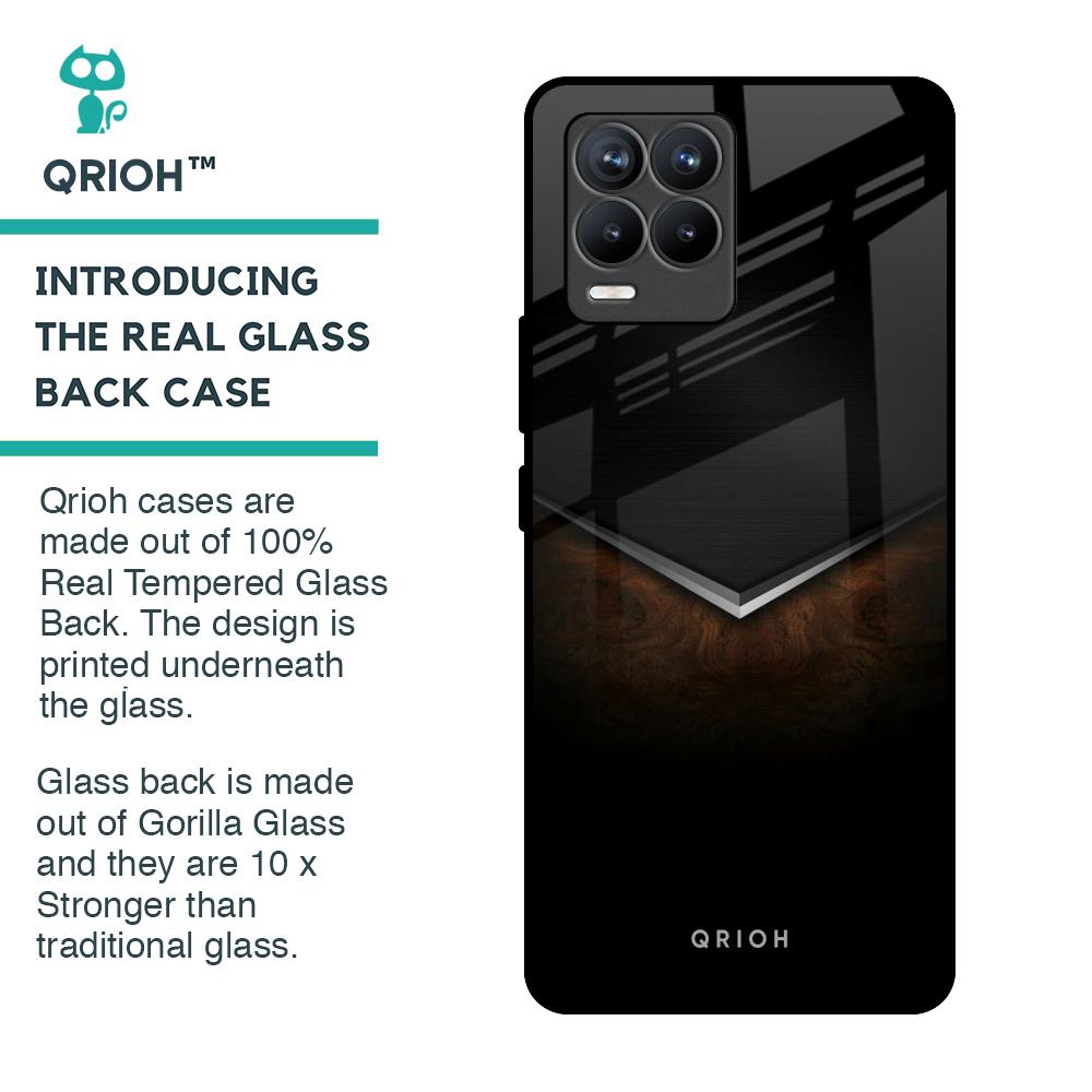 Dark Walnut Glass Case for Realme 8 Pro