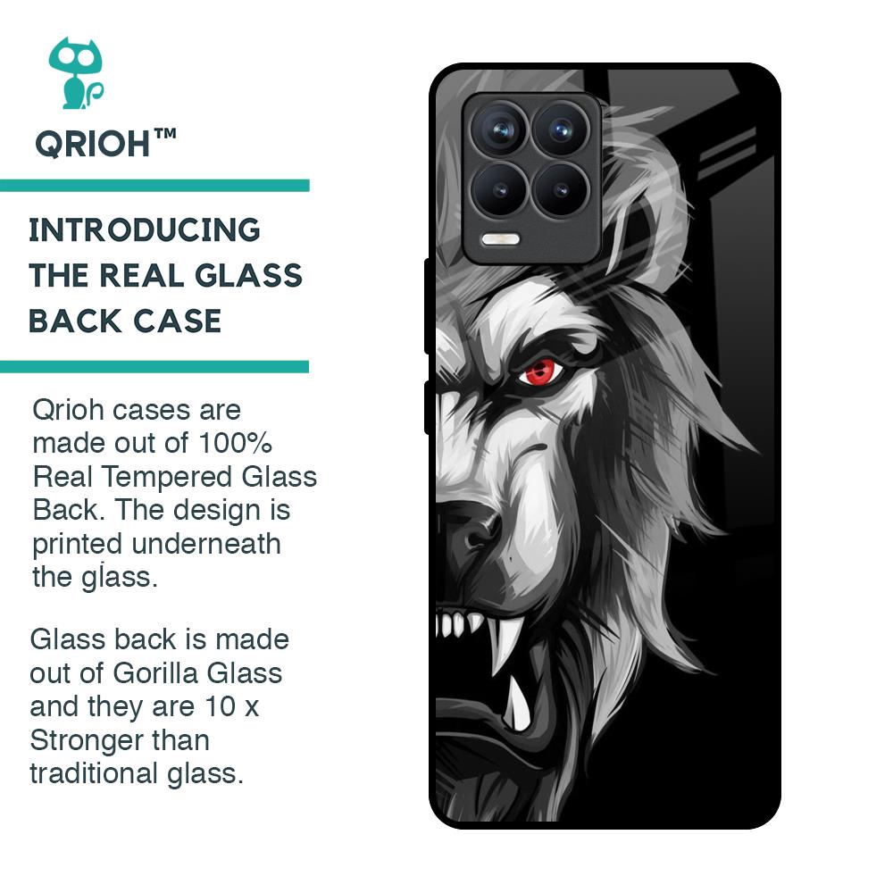 Wild Lion Glass Case for Realme 8 Pro