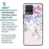 Elegant Floral Glass Case for Realme 8 Pro