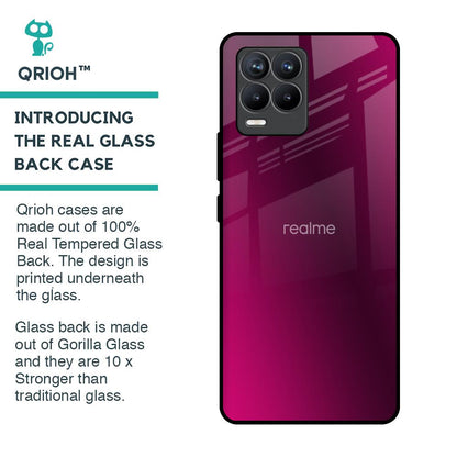 Pink Burst Glass Case for Realme 8 Pro